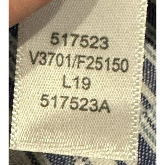 Lands End Blue Striped Short Sleeve Top 100% Linen Blouse Women’s XS Nautical - Picture 7 of 11